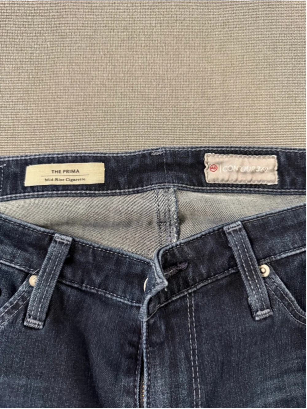 AG Adriano Goldschmied The Prima Mid Rise Cigarette dark wash size 28 - Picture 9 of 9